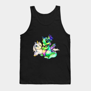 Unicorn and Dragon Awesome Graphic T shirt Tank Top